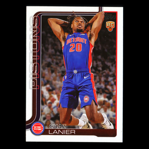 Chaz Lanier RC 2025-26 Topps Rookie Pistons