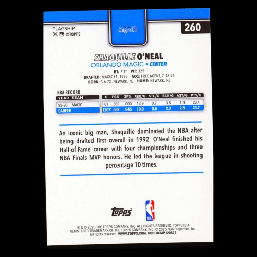 Shaquille ONeal 2025-26 Topps Magic
