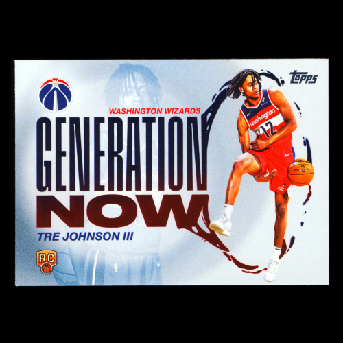 Tre Johnson III RC 2025-26 Topps Generation Now Wizards
