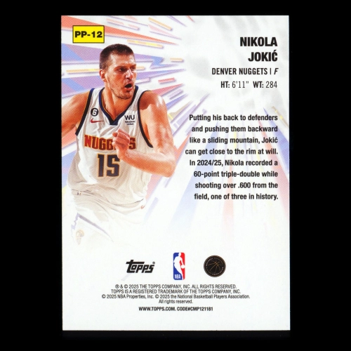 Nikola Jokic 2025-26 Topps Power Players Nuggets