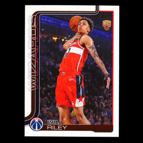 Will Riley RC 2025-26 Topps Rookie Wizards