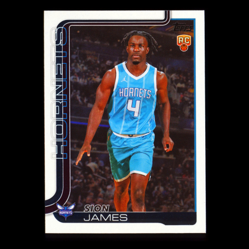 Sion James RC 2025-26 Topps Rookie Hornets