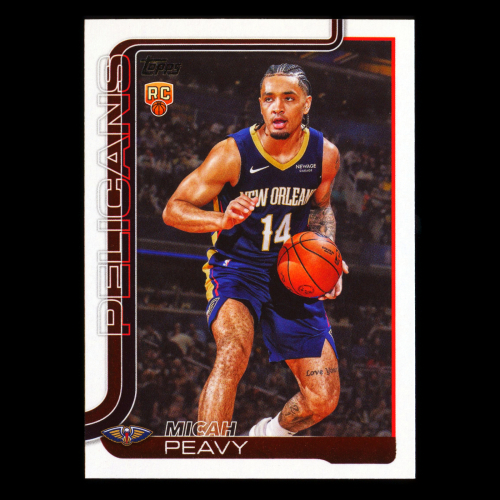 Micah Peavy RC 2025-26 Topps Rookie Pelicans