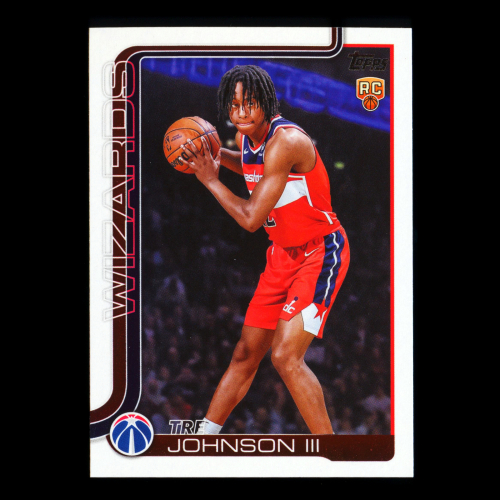 Tre Johnson III RC 2025-26 Topps Rookie Wizards