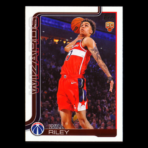Will Riley RC 2025-26 Topps Rookie Wizards