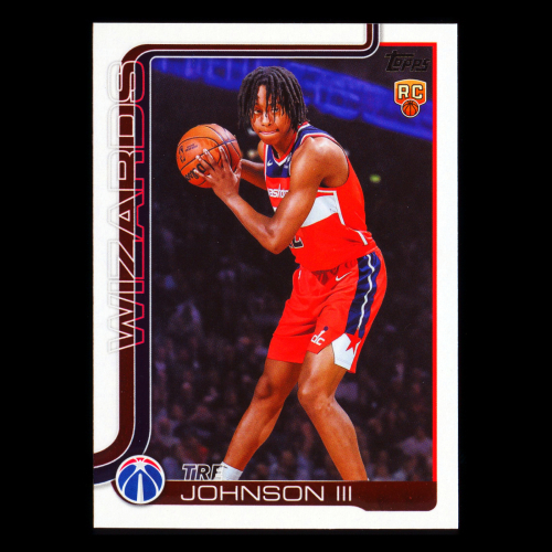 Tre Johnson III RC 2025-26 Topps Rookie Wizards