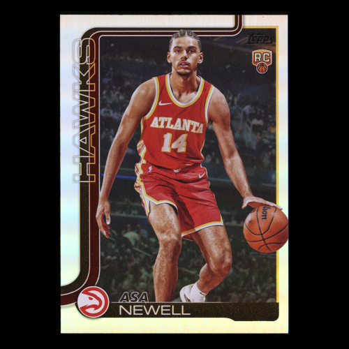 Asa Newell RC 2025-26 Topps Rainbow Foil Rookie Hawks