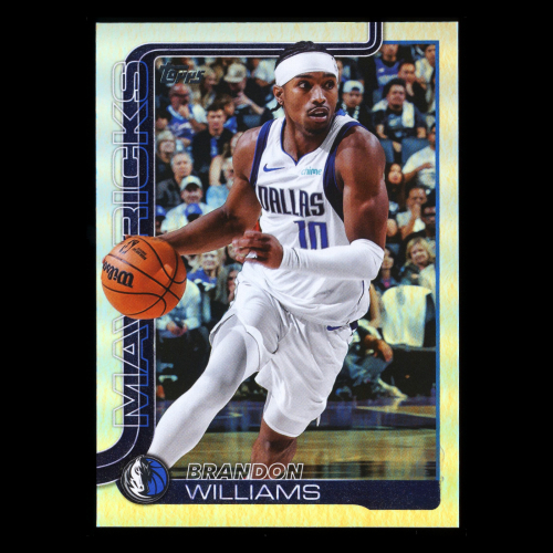 Brandon Williams 2025-26 Topps Rainbow Foil Mavericks