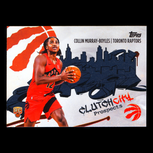 Collin Murray-Boyles RC 2025-26 Topps Clutch City Prospects Rookie Raptors