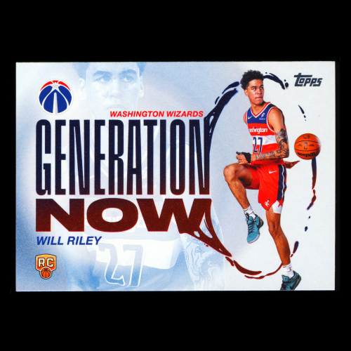 Will Riley RC 2025-26 Topps Generation Now Rookie Wizards