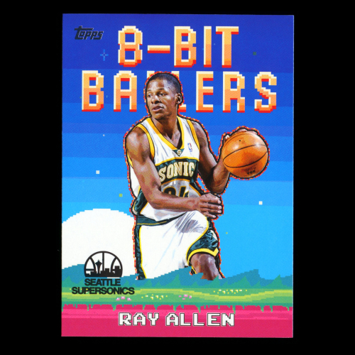 Ray Allen 2025-26 Topps 8-Bit Ballers Supersonics