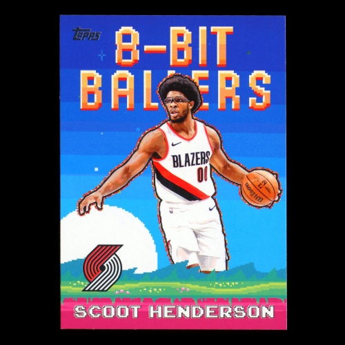 Scoot Henderson 2025-26 Topps 8-Bit Ballers Blazers