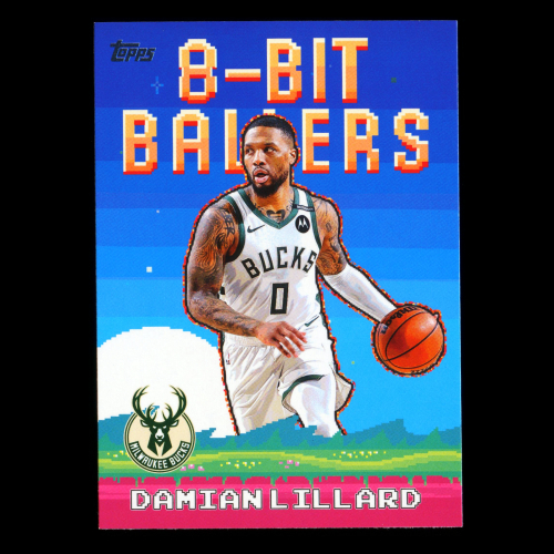 Damian Lillard 2025-26 Topps 8-Bit Ballers Bucks