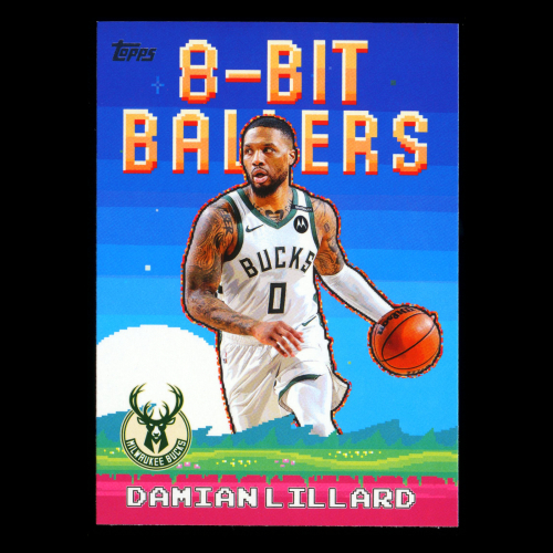 Damian Lillard 2025-26 Topps 8-Bit Ballers Bucks