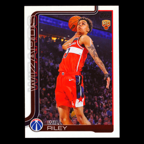 Will Riley RC 2025-26 Topps Rookie Wizards