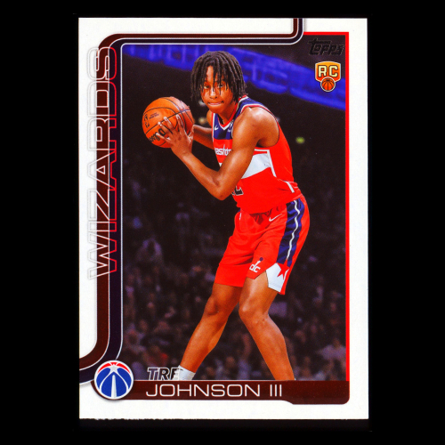 Tre Johnson III RC 2025-26 Topps Rookie Wizards