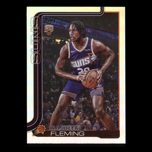 Rasheer Fleming RC 2025-26 Topps Rainbow Foil Rookie Suns