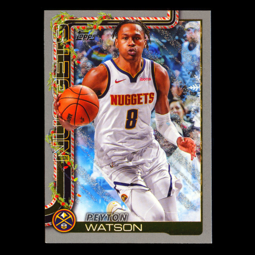 Peyton Watson 2025-26 Topps Holiday Glitter Holiday Nuggets