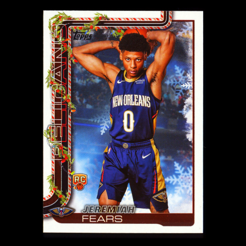 Jeremiah Fears RC 2025-26 Topps Holiday Rookie Pelicans