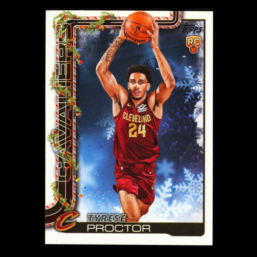 Tyrese Proctor RC 2025-26 Topps Holiday Rookie Cavaliers