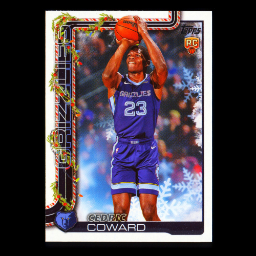 Cedric Coward RC 2025-26 Topps Holiday Rookie Grizzlies
