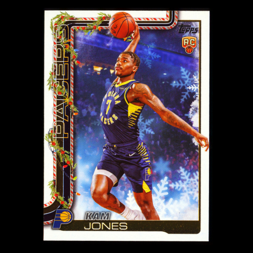 Kam Jones RC 2025-26 Topps Holiday Rookie Pacers