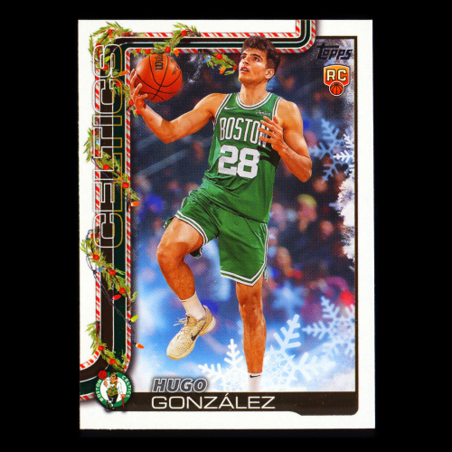 Hugo Gonzales RC 2025-26 Topps Holiday Rookie Celtics