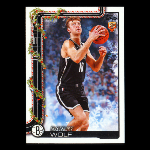 Danny Wolf RC 2025-26 Topps Holiday Rookie Nets