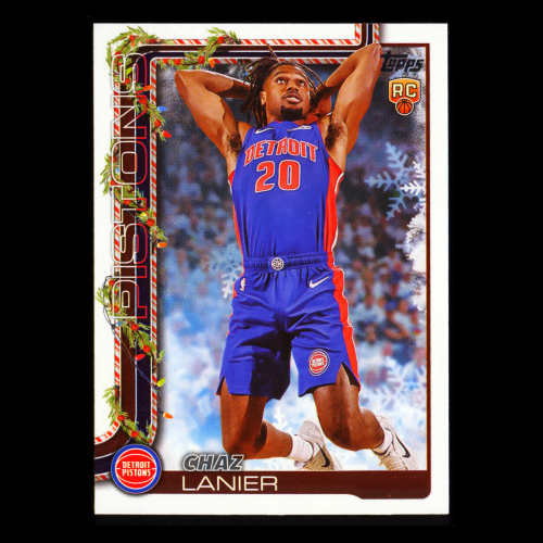 Chaz Lanier RC 2025-26 Topps Holiday Rookie Pistons