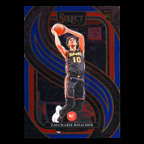 Zaccharie Risacher RC 2024-25 Select Blue Rookie Hawks