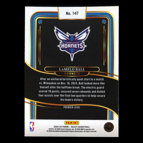 LaMelo Ball 2024-25 Select Blue Hornets