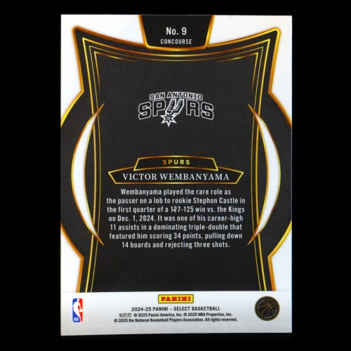 Victor Wembanyama 2024-25 Select Blue Spurs