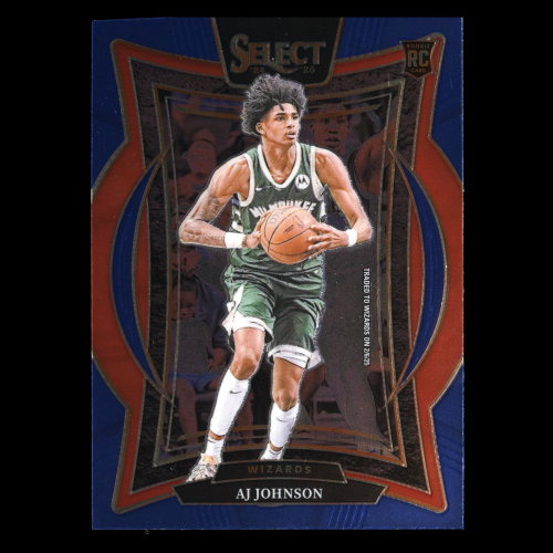 AJ Johnson RC 2024-25 Select Blue Rookie Wizards
