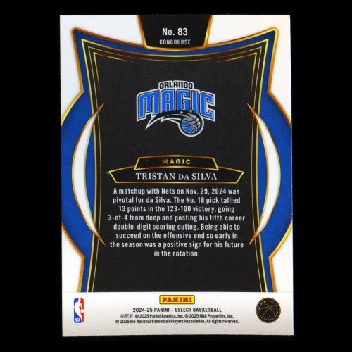 Tristan da Silva RC 2024-25 Select Blue Rookie Magic