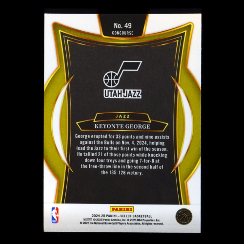 Keyonte George 2024-25 Select Blue Jazz