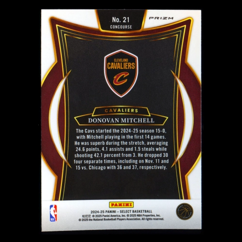 Donovan Mitchell 2024-25 Select Blue Prizm Cavaliers