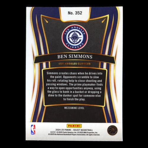 Ben Simmons 2024-25 Select Mezzanine Clippers
