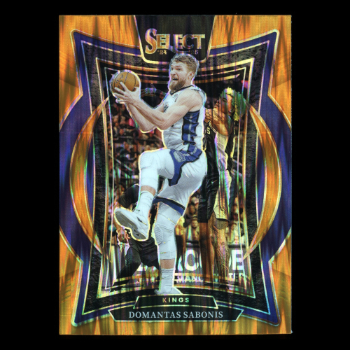 Domantas Sabonis 2024-25 Select Orange Flash Prizm Kings