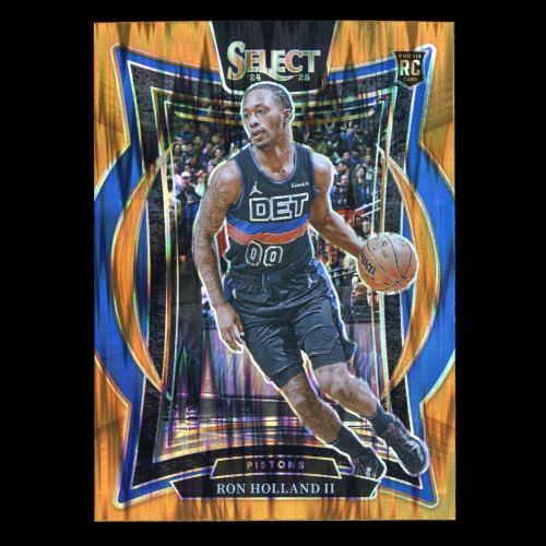 Ron Holland II RC 2024-25 Select Orange Flash Prizm Rookie Pistons