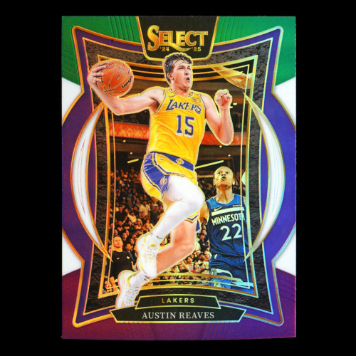 Austin Reaves 2024-25 Select Green White Purple Prizm Lakers