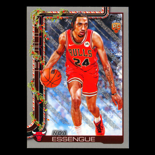 Noa Essengue RC 2025-26 Topps Holiday Glitter Holiday Rookie Bulls