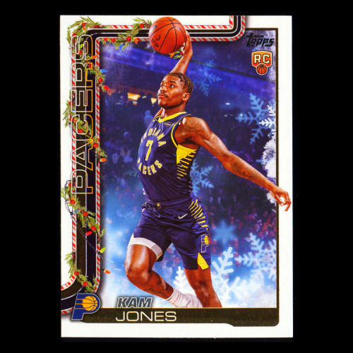 Kam Jones RC 2025-26 Topps Holiday Rookie Pacers
