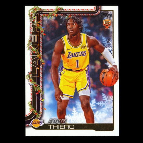 Adou Thiero RC 2025-26 Topps Holiday Rookie Lakers