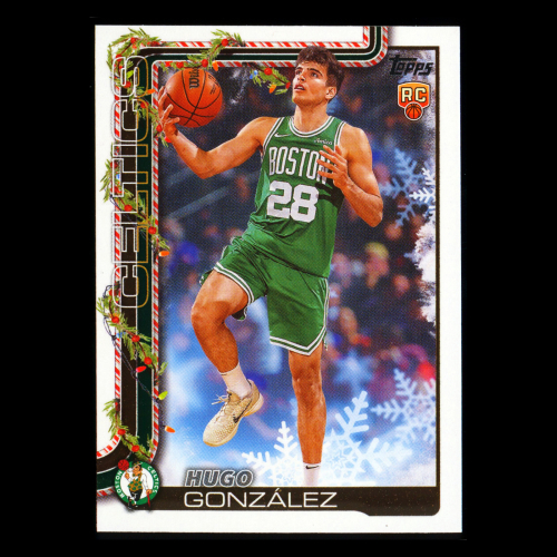 Hugo Gonzales RC 2025-26 Topps Holiday Rookie Celtics