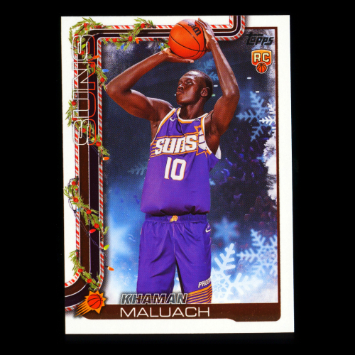 Khaman Maluach RC 2025-26 Topps Holiday Rookie Suns