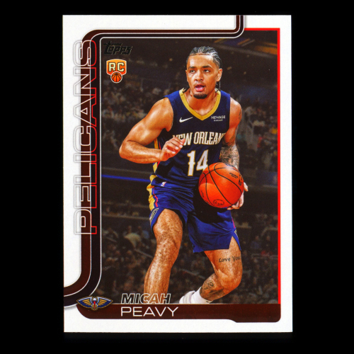 Micah Peavy RC 2025-26 Topps Rookie Pelicans