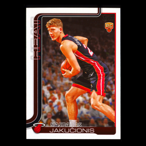 Kasparas Jakuionis RC 2025-26 Topps Rookie Heat