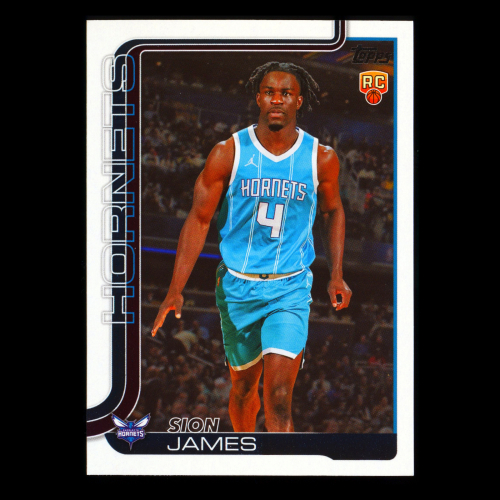 Sion James RC 2025-26 Topps Rookie Hornets