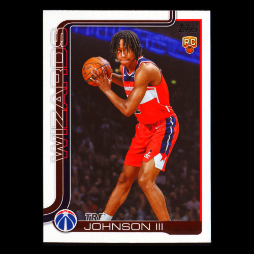 Tre Johnson III RC 2025-26 Topps Rookie Wizards