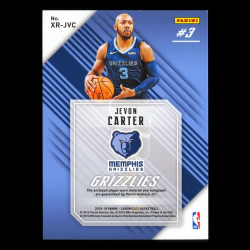 Jevon Carter RC 2018-19 XR Jumbo Swatch Autographs Grizzlies - Magic 21/25